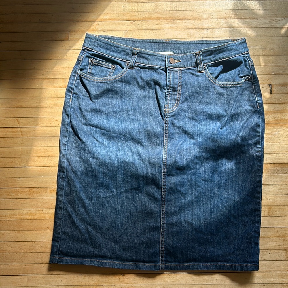 Denim Garnet Hill Skirt